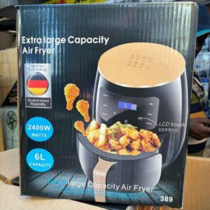 Silver Crest Extra Large Capacity Air Fryer 6 Liter Digital LED Touch Screen Without Oil Automatic Shut-Off